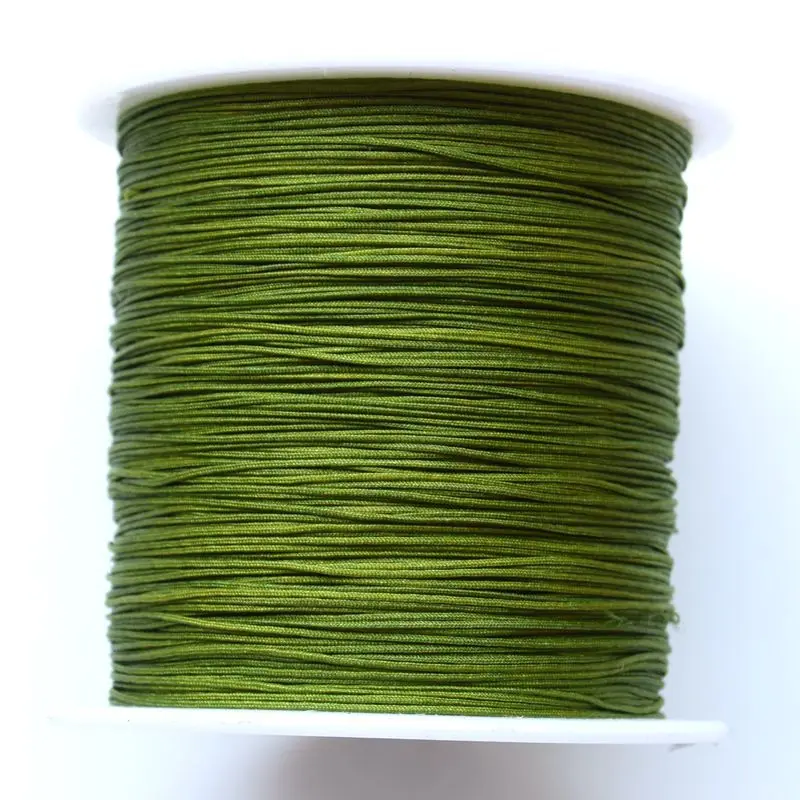 0.4mm Wholesale Jade Thread Hand-woven Bracelet Beaded String Wenwan Thread Dense Matte Rope Jewelry Making 