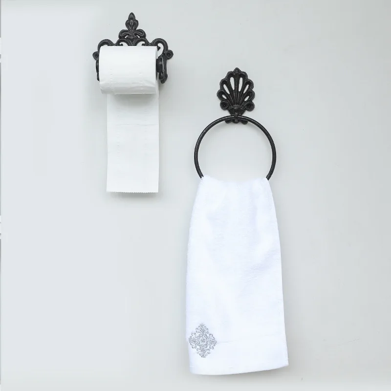 Cast Iron Wall Mounted Hanging Rings for Kitchen Towels