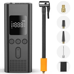 Portable Wireless Electric Tire Inflator & Air Compressor (Set)