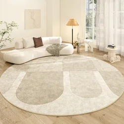 Cream Style Round Fashion Decorate Living Room Carpet Home Large Area Bedroom Bedside Plush Mat Coffee Tables Rug ковер Tapis 러그