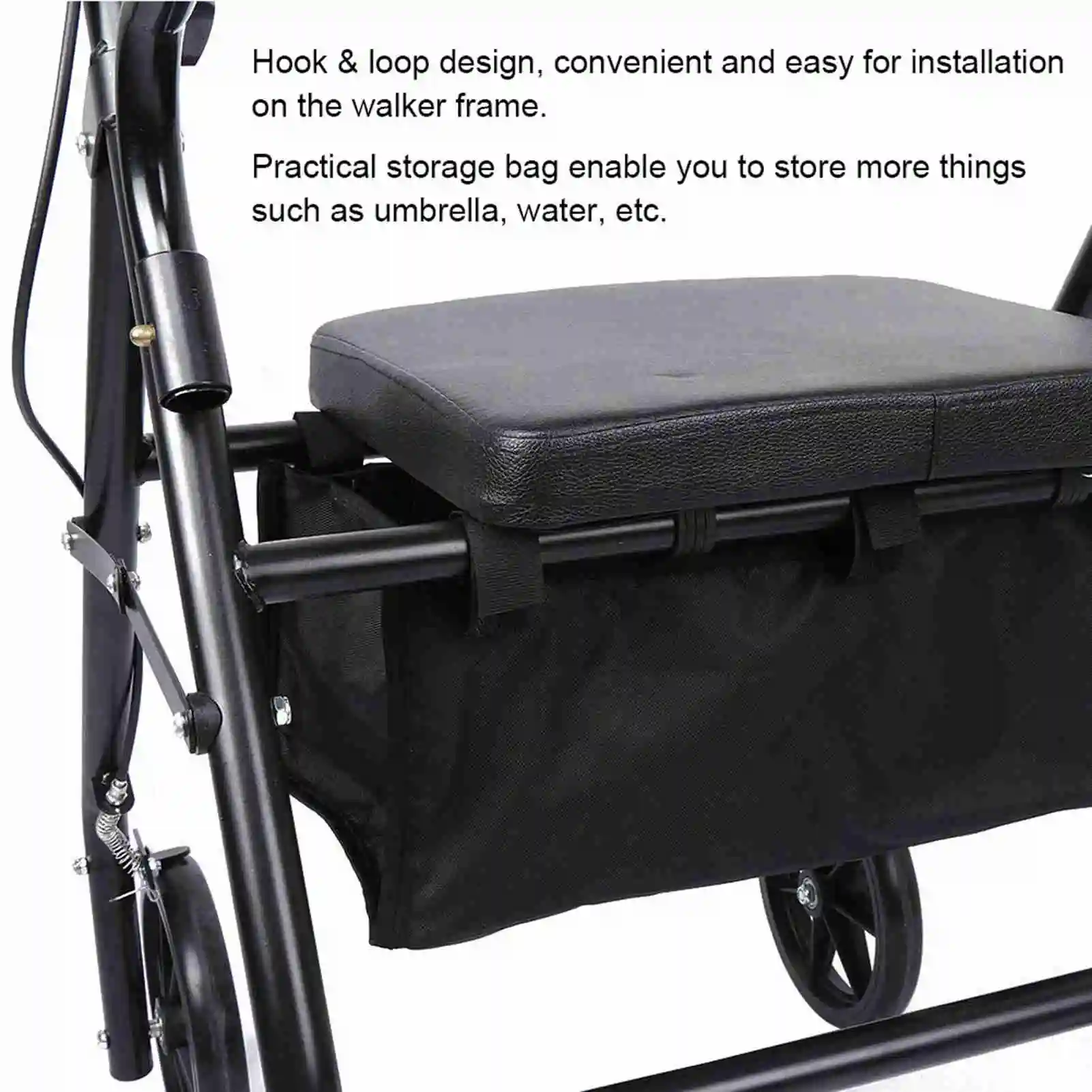 4 Wheeled Walker Rollator Wheelchair Frame Replacement Storage Bag Wheelchair Frame Storage Bag Walker Bag Wheelchair Frame Bag 3