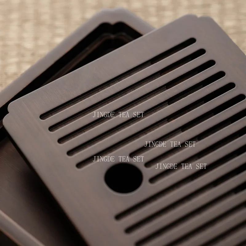 Walnut Tea Tray Small Household Water Storage Dry Foam Table Saucer Kung Fu Tea Set Chinese Tea Ceremony Accessories