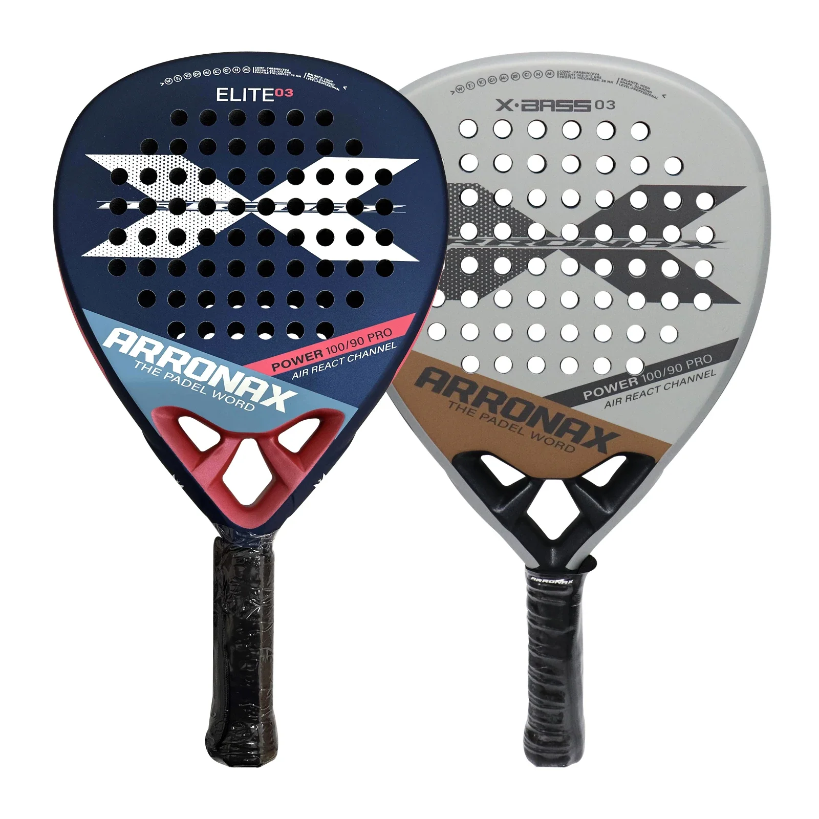 ARRONAX-Lightweight Paddle Racket for Adults, Professional Carbon Fiber, Soft EVA Face, Tennis Racket, 18K, 24K