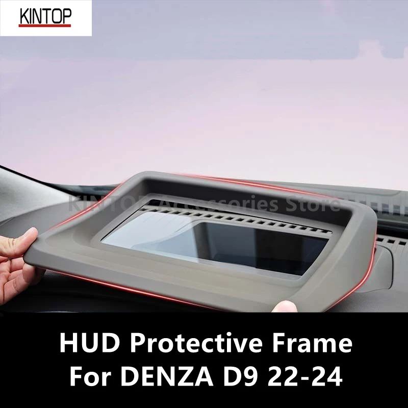 For DENZA D9 22-24 HUD Protective Frame,Instrument Panel Interior Decoration Automotive Accessories