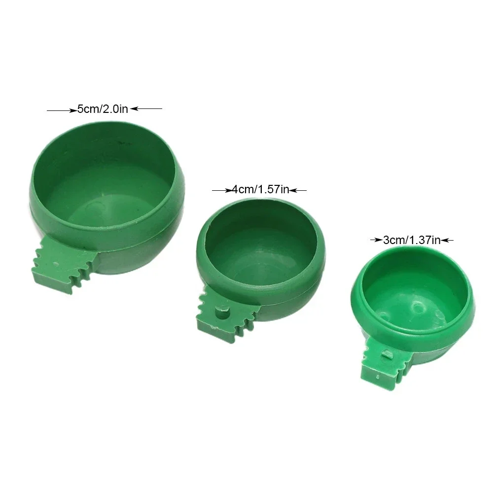 5Pcs Bird Feeding Tray Pigeon Feeding Slot Poultry Drinking Cup Bird Parrot Parrot Peony Automatic Feeder Cage Quail Feeder Bowl