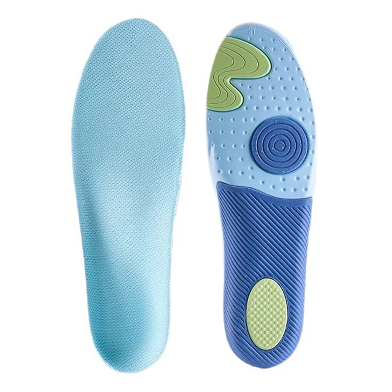 Enhanced Arch Support Shock-Absorbing Sports Insoles for Flat Feet - Unisex Anti-Slip Shoe Pads (1 Pair)
