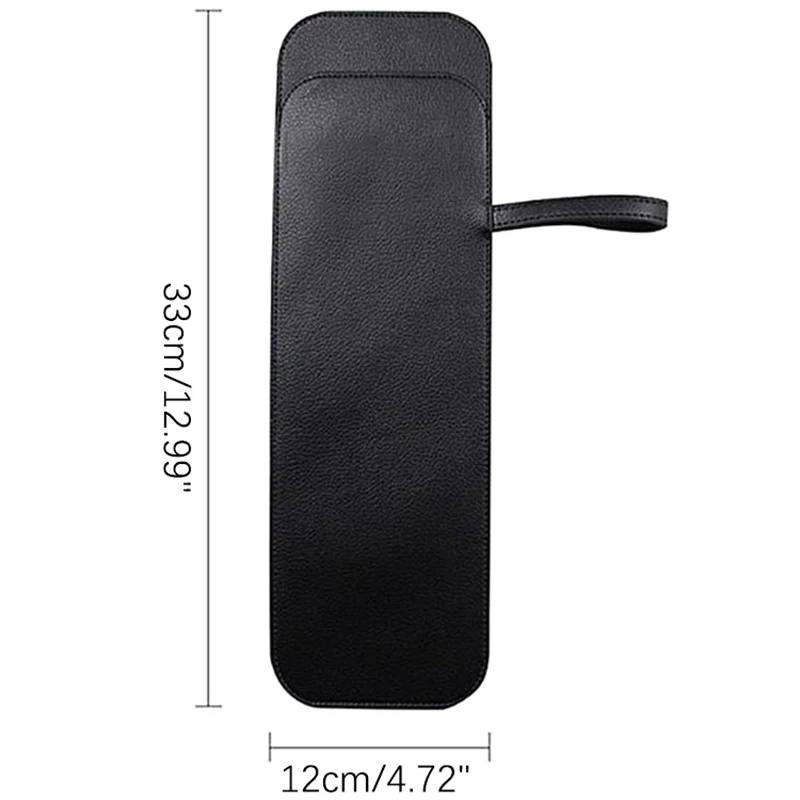 Black PU Leather Umbrella Cover Case Portable Waterproof Umbrella Storage Pocket Water Absorbent Umbrella Bag Ultrafine