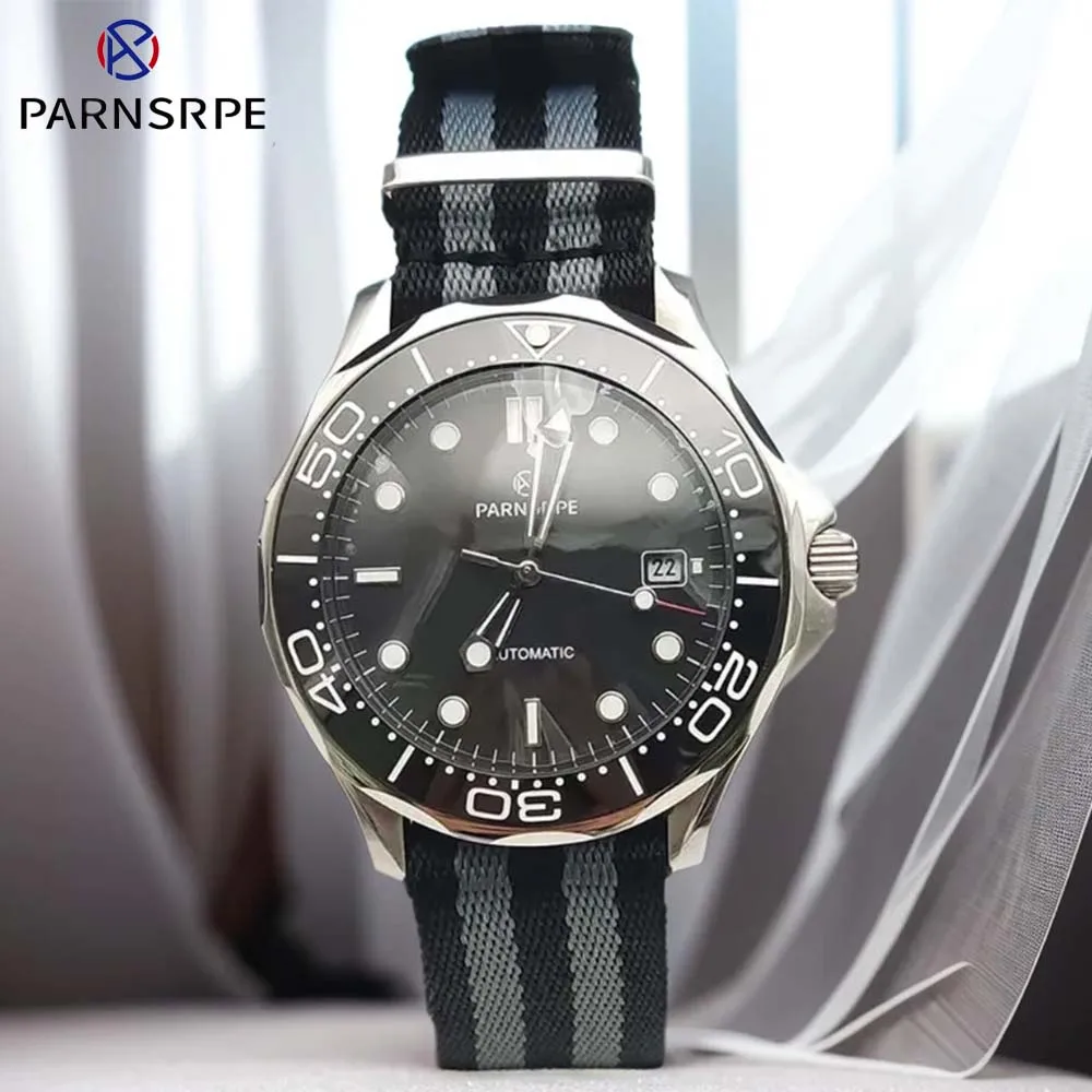 

Parnsrpe - Men's Automatic Mechanical Watch Waterproof 316L Stainless Steel Case Sterile Luminous Dial Men's Watches