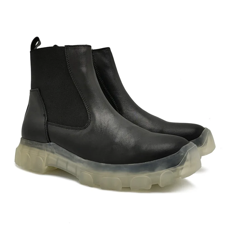 

High-soled Rick Shoe Men's Women 1:1 Coyote Leather Sneakers Fashion Casual RO Owens Shoes