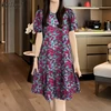 2026 Summer Sundress ZANZEA Women Bohemain Printed Dresses Stylish Short Sleeve Holiday Dress Casual O Neck Knee Length Vestido