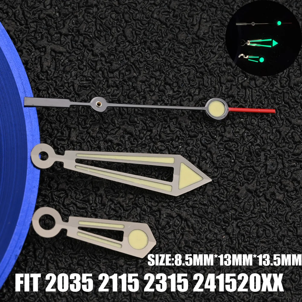 High-Quality Luminous Watch Hands with C3 BGW9 Green Blue Glow