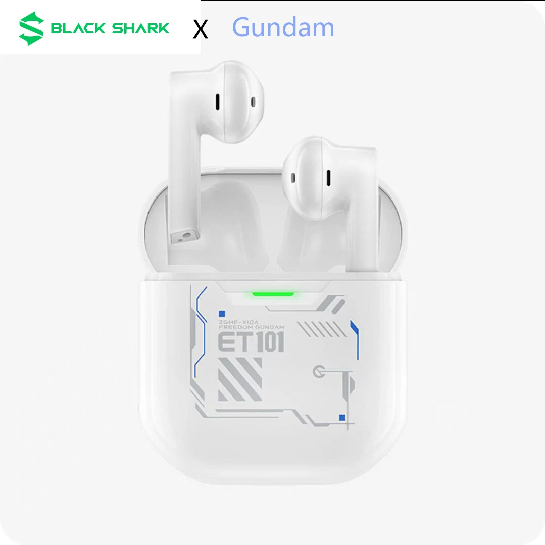 

TWS-наушники Black Shark JoyBuds с ультранизкой задержкой, 14,2 мм драйвером, двойными микрофонами, ENC, Bluetooth 5,2, игровые наушники с быстрой зарядкой, Gundam