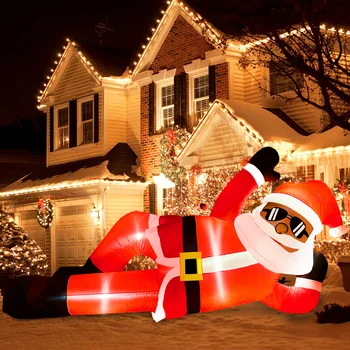 10FT Giant Black Santa 1