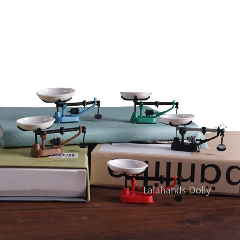 

1:12 Dollhouse Mini Restoring Ancient Ways Weighing Scale Model for Dollhouse Decoration Toy Accessories Children's Toys