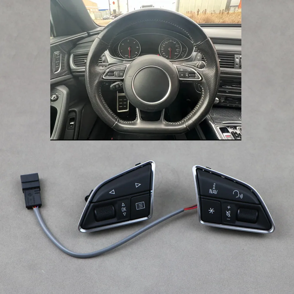 

Set Steering Wheel Multi Function Control Switch Button Genuine For Audi A1 A6 Avant C7 A7 2015-2018 Q3 2012-2018 RS 8U0951523H