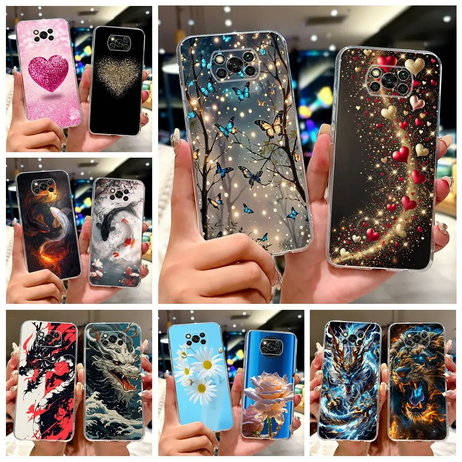 Fashionable Painted Soft Slim Phone Case for Xiaomi Poco X3 Series