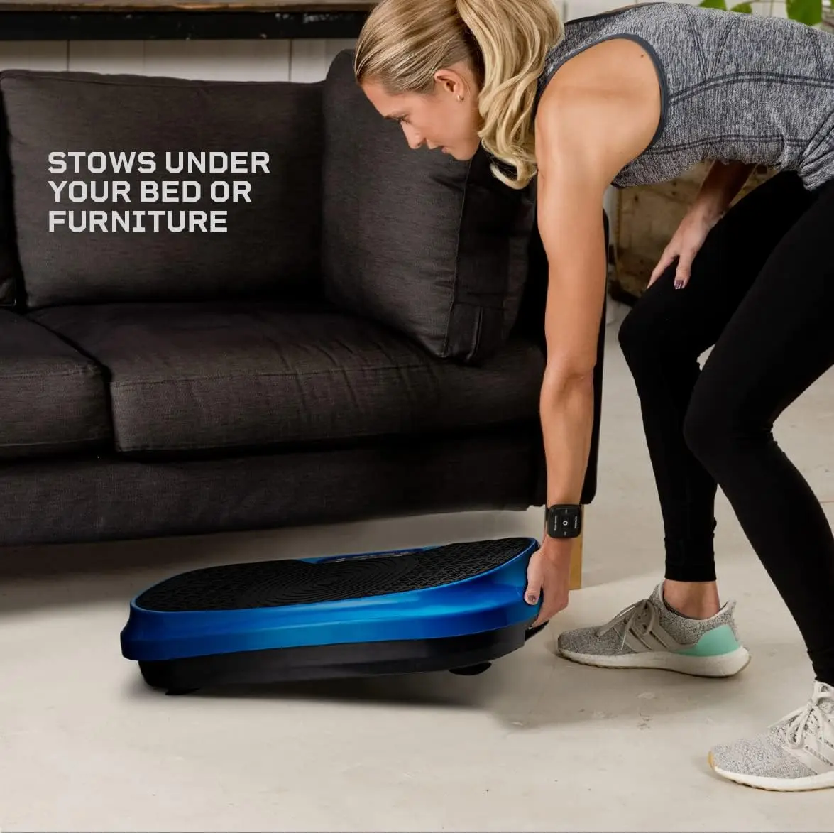 Mini Vibration Plate-Whole Body Vibration Platform Exercise Machine-Home & Travel Workout Equipment for Weight