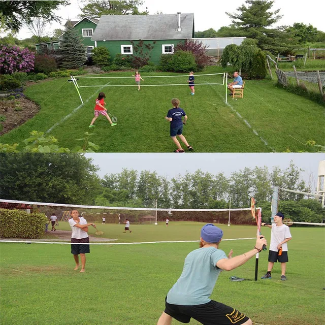 New Professional 6.1mX0.75m Sport Training Standard Volleyball Badminton Tennis Net Red Badminton Portatil Outdoor Tennis Net 6