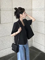 Bla ort Sve Slim Fit ort Coat Women's Summer Design Sense Small Size Outerwear Casual Sle Regular Thin