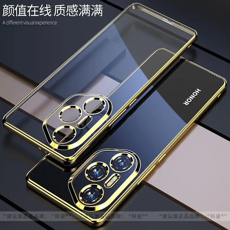 Luxury Transparent Electroplating Soft Silicone Shockproof Back Cover Case
