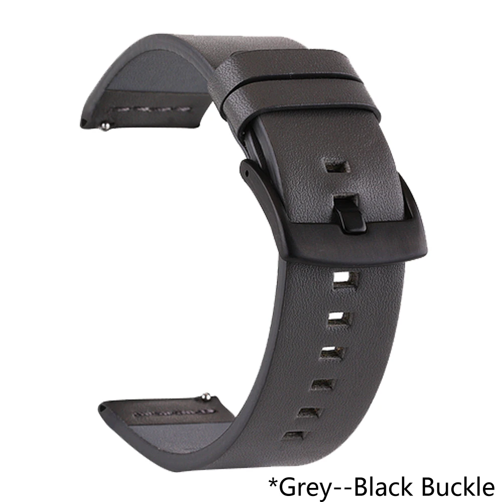 Genuine Leather Quick Release Watch Band Replacement Bracelet