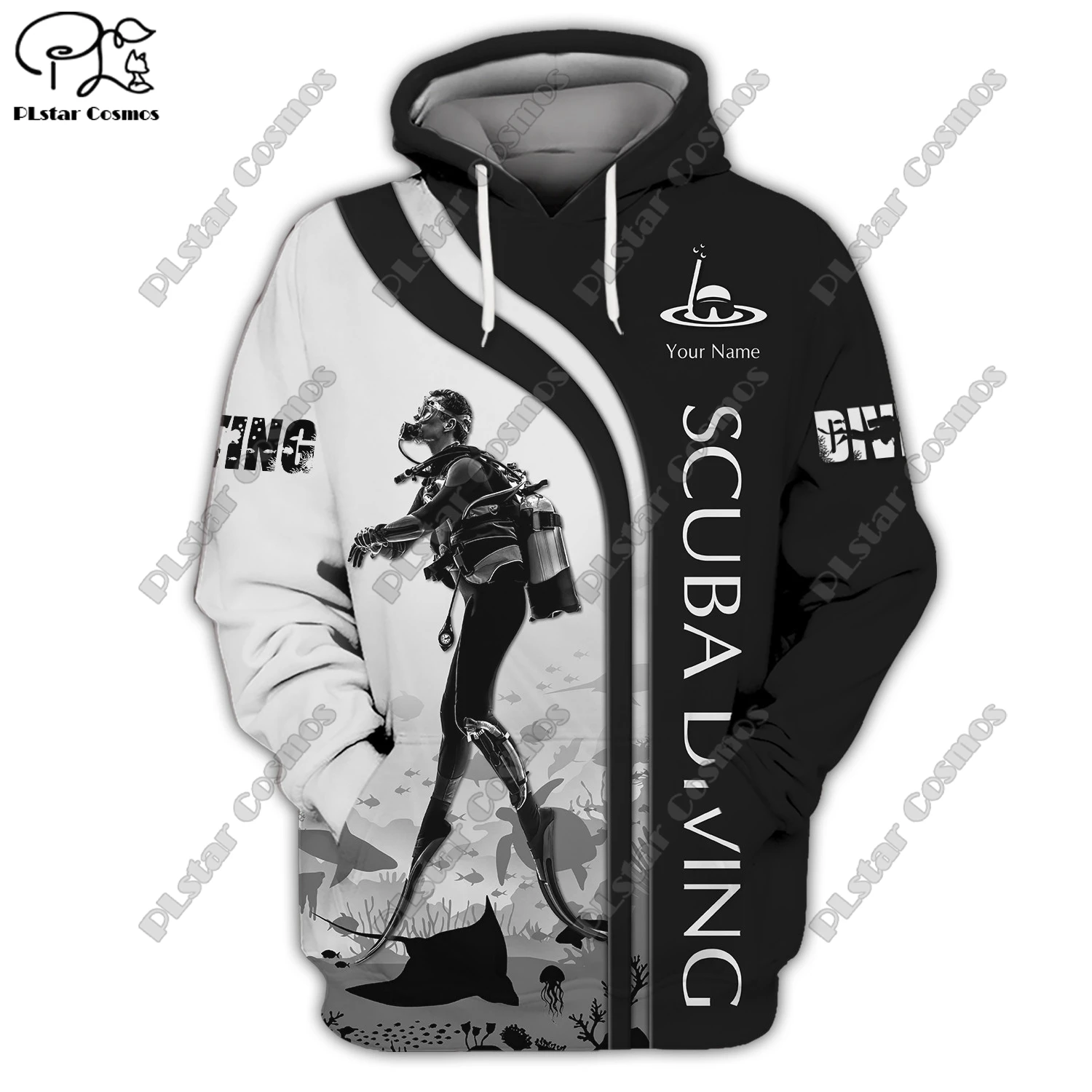 

3D printing custom name sports series diving anchor Art unisex clothing fun casual hoodie/sweatshirt/zipper/jacket/T-shirt Q-4