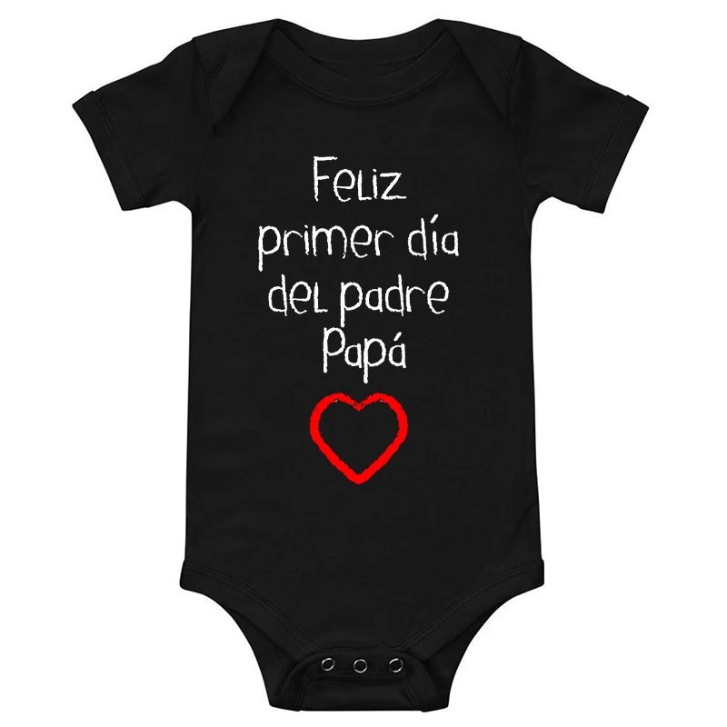 Papa El Bebe Feliz Ropa Infantil Body Bebe Manga Larga Estampado