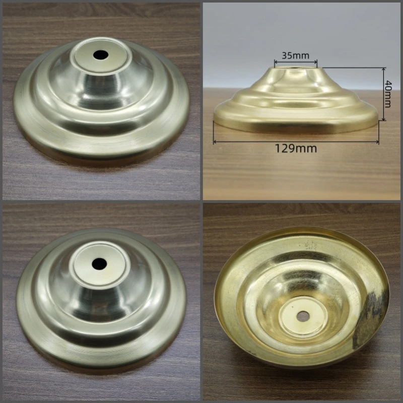황동 테이블 램프베이스 연마되지 않은 책상 조명 캐노피베이스 구리 천장 플레이트 구리 DIY 액세서리의 사용자 정의 처리