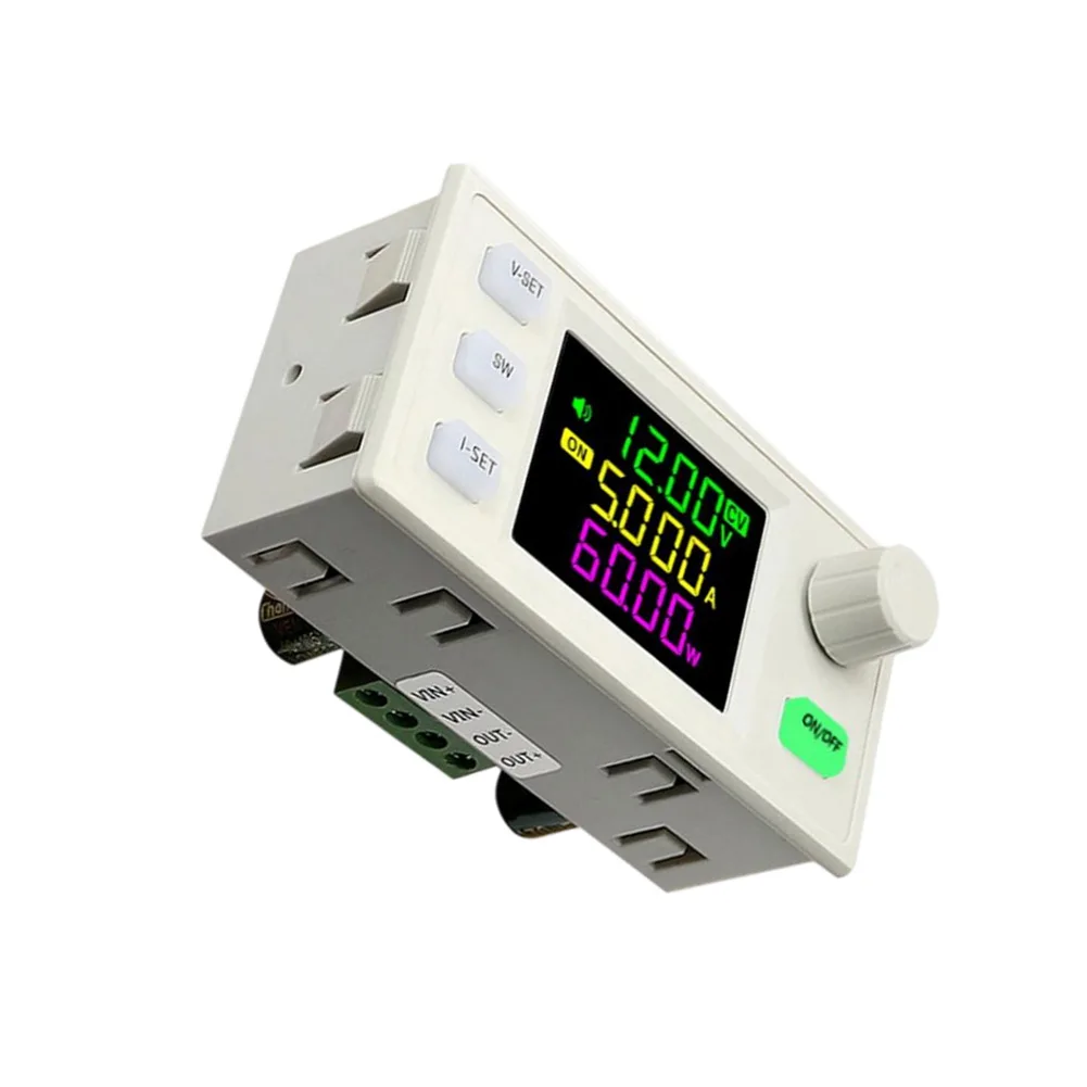 SK60X CNC DC 스텝 업 부스트 스텝다운 컨버터 가변 전압 전류 레귤레이터 정전력 공급 장치 태양광 충전 모듈 ?