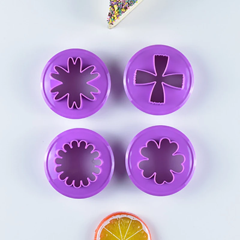 

4Pcs/Set Leaf Flower Lace Mold Cake Decorating Fondant Sugarcraft Gumpaste Chocolate Biscuits Baking Tools Kitchen Supplies