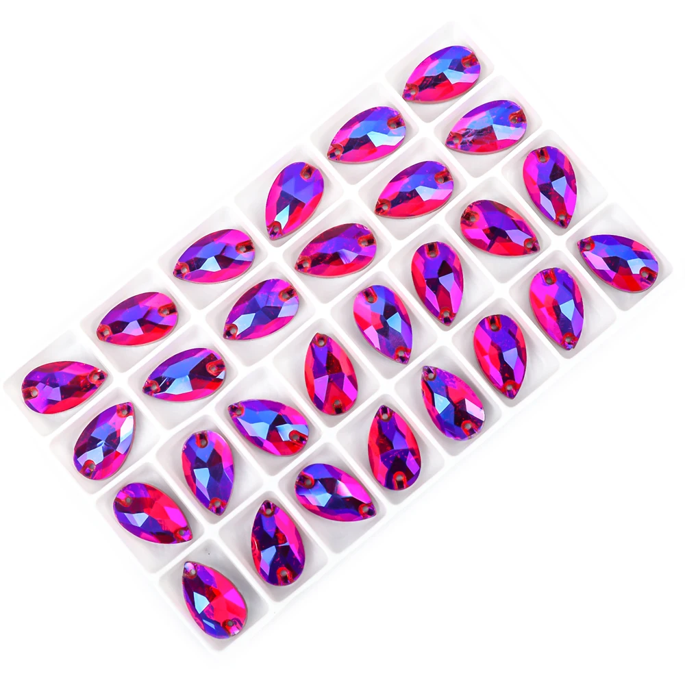 VC Perfect Boutique Drop Hochwertige Nähkristalle Flachbodige Strass-Glassteine zum Aufnähen auf Kleidung Schmucksteine – Detail 7