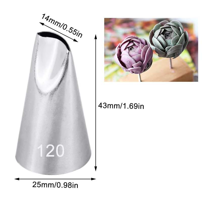 Tip 120 Wilton Tip 123 BCMJHWT #120 121 123 Rose Petal Cream