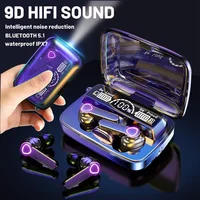 Original M19 Bluetooth Headset Wireless In-Ear Sports Intelligente Touch Led Displaymirror Warehouse Charging Treasure Earphone 1