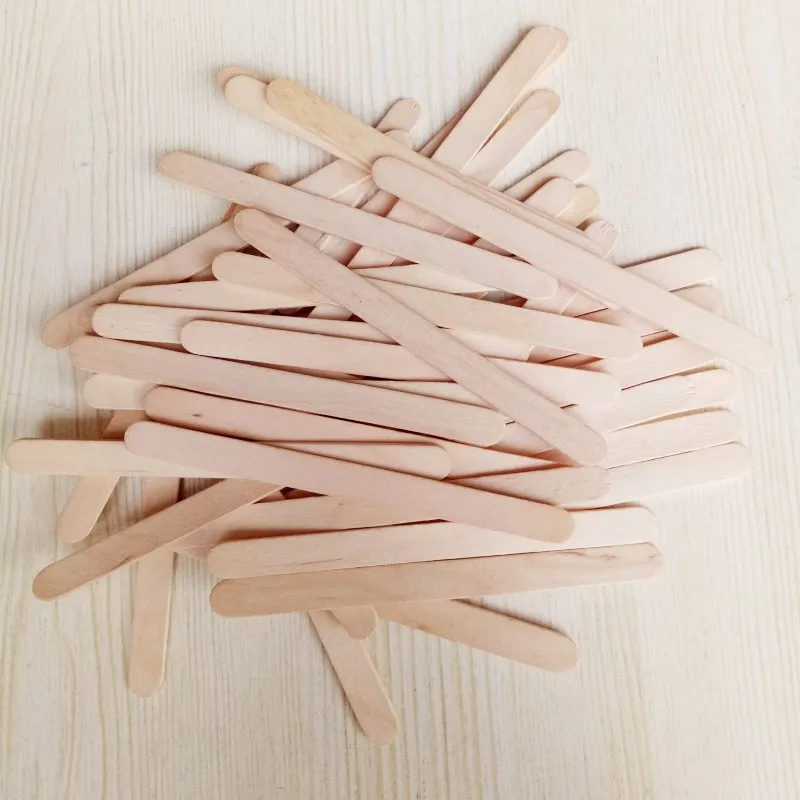 93 Plain Wooden Ice Cream Pudding Sticks 1.6 Inches Small Sticks Cake Dessert Taster Spoons Lolly Silicone Ice Cube Maker Ice Maker