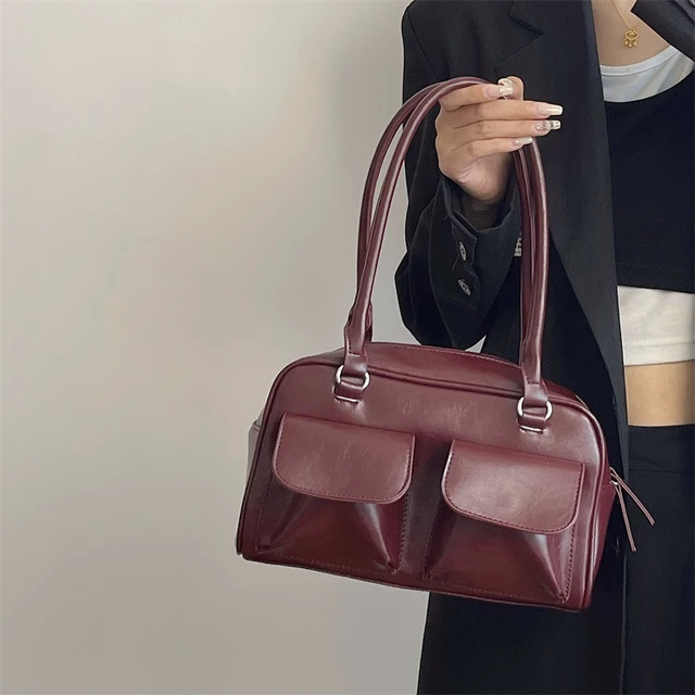 Burgundy Tote Bags for Women