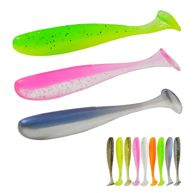 듀얼 컬러 T 테일 소프트 미끼 – 풍부한 어휘로 즐기는 낚시