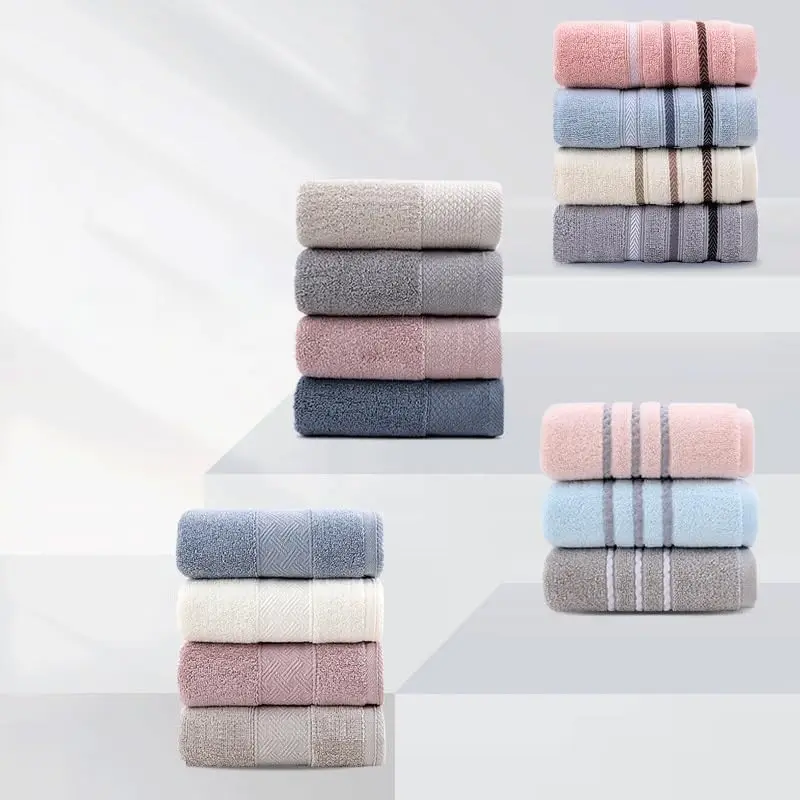 Bath Towel,Quick-Dry Soft Pure Cotton Towels with Modern Striped Pattern,Luxury Spa,Hotel Towels for Home, Bath Shower
