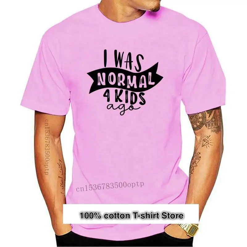Camiseta "I Was Normal 4 Kids Ago" Para Mujer, Remera Harajuku Estampada De Manga Corta, Camisetas Tumblr Para Mujer 2