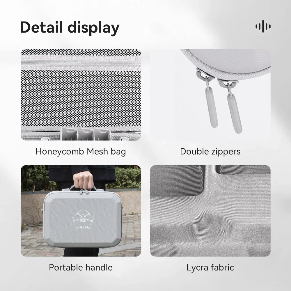 For DJI Mini 3 Pro Storage Bag Portable Waterproof Carrying Case