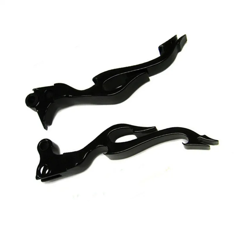 

1PAIR ''BLACK BRAKE CLUTCH LEVER For HarleyRoad King Sportster Softail Fat Boy Dyna