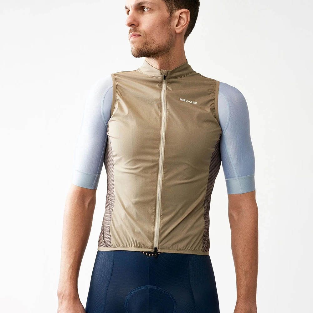 Men PNS Cycling Vest Sleeveless Lightweight Windproof Waterproof Cycling Vest Mesh Breathable Bicycle Gilet Pro MTB Bike Jersey 2