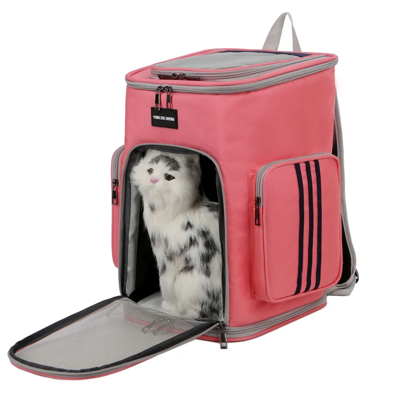 

Fashion Breathable Cat Travel Bag Casual Portable Pet Carrier Outdoor Backpack for Cat Small Dog Large Capacity Puppy Kitten Bag
