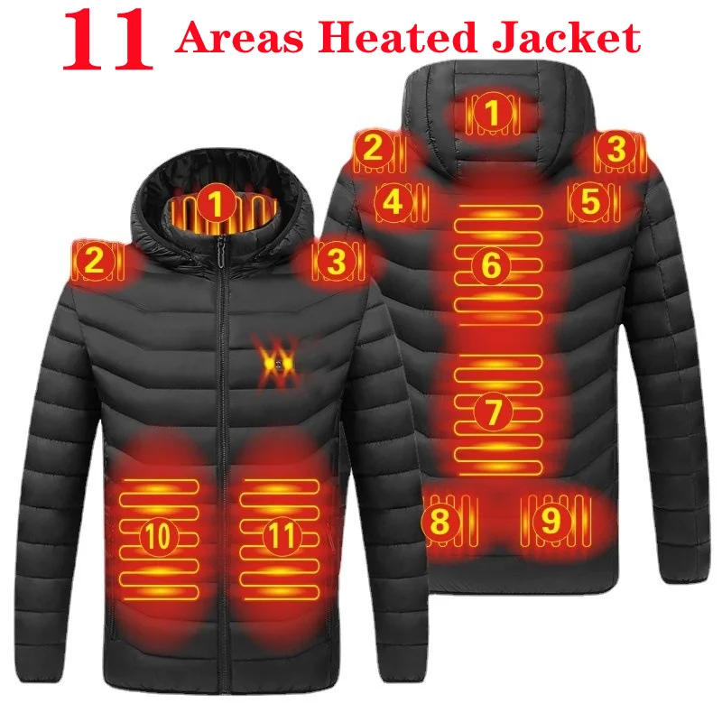 

USB Electric Heating Jacket Winter Women Men's Heated Jacket Warm Thermal Jacket Coat Thermal Vest Jackets Thermal Chaleco
