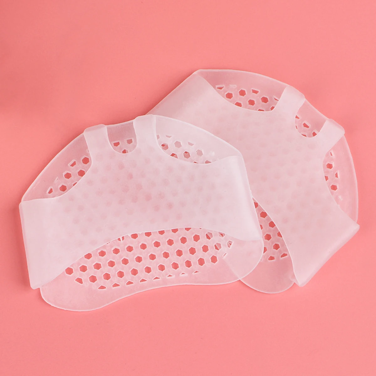 Forefoot Pads Pain Relief Support Front Feet Care Slip Resistant Pads Prevent Grind Feet Foot Care Pad （white&skin color）