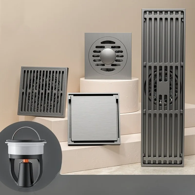 Odorous Floor Drain, Large Displacement Magnetic Levitation Core, Bathroom Floor Drain, Sewer, Washing Machine Floor Drain