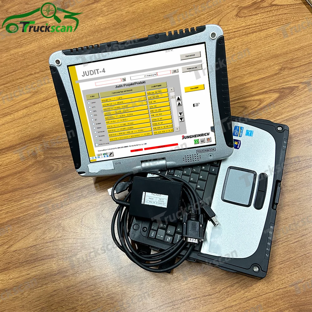 

V4.37 Diagnostic For Jungheinrich judit Incado pathfinder canbox Judit JUNGHEINRICH JETI ForkLift ET/SH diagnostic+CF19 laptop