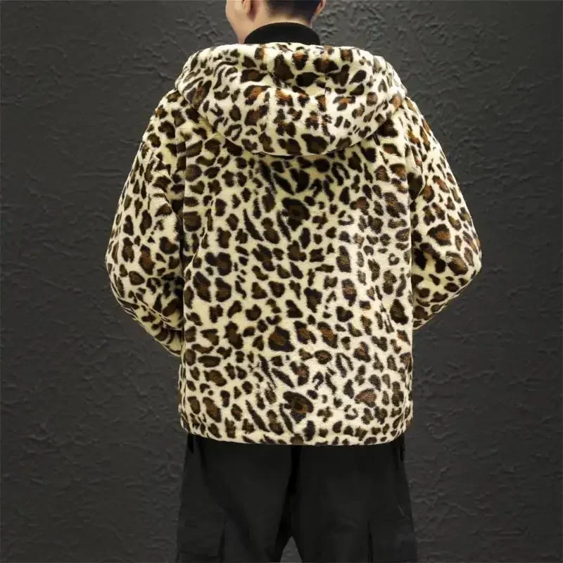 2024 Autumn and Winter New Leopard Print Jacket Fashion Zipper