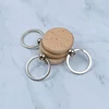 Blank Round Wooden Key Chain, DIY Wood Keychains, Can Engrave, Gifts, 100Pcs 4