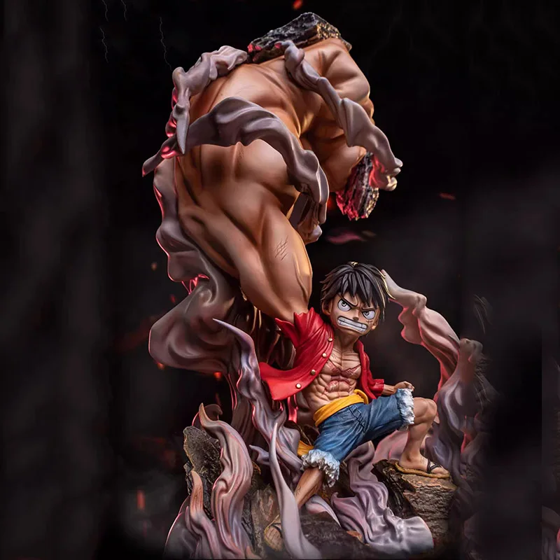 

23cm Anime One Piece Luffy Figures GK Gear 3 Monkey D Luffy Big Fist Figure Model PVC Action Figurine Collectible Ornaments Gift