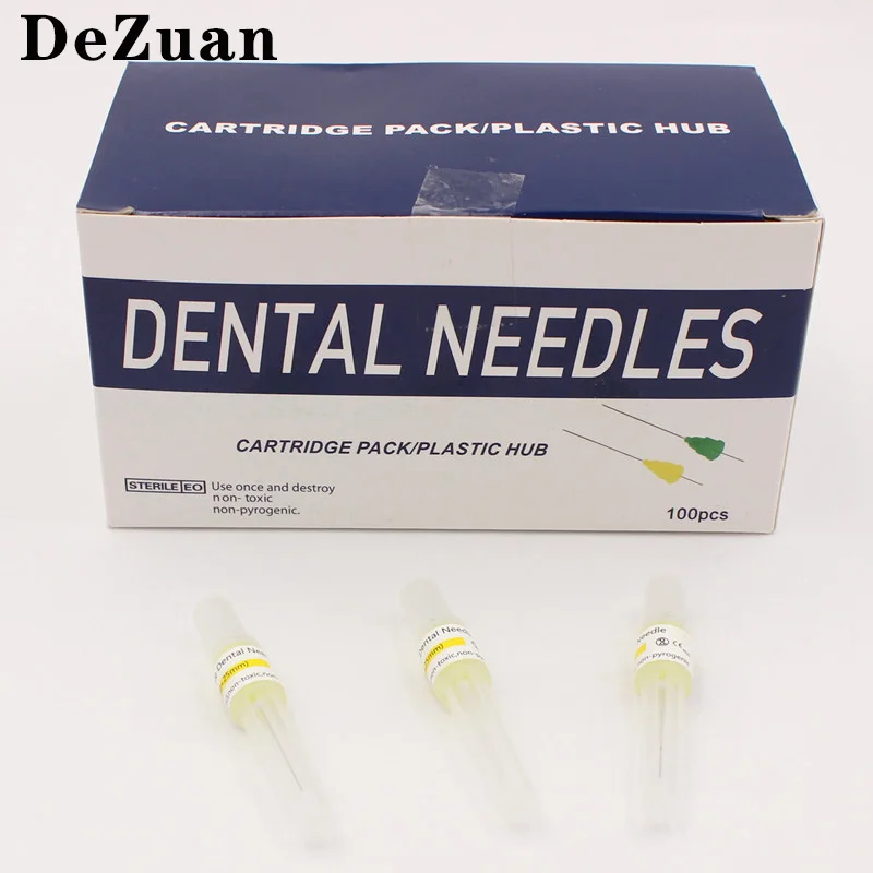 

100pcs/box Dental Surgical Instrument Dentist Injector Tool Dental Disposable Delivery Syringe Needles Injection Tip